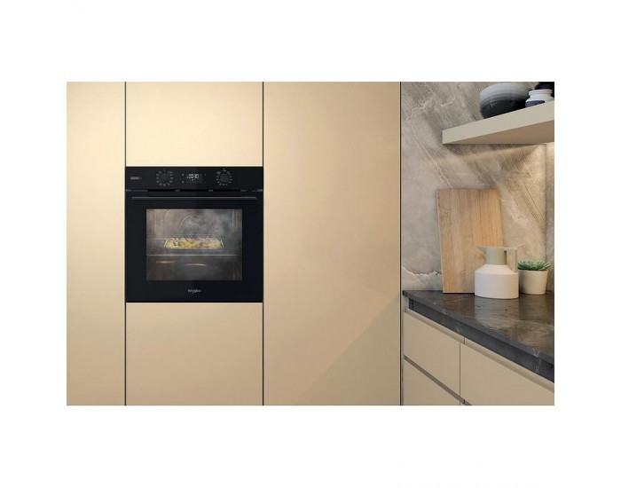 Фурна за вграждане Whirlpool OMSK58RU1SB , 71 , Push бутони , А+ , Пиролиза