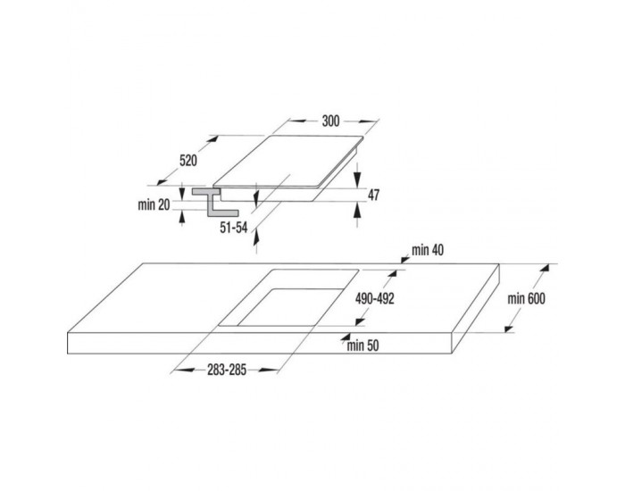Вграден керамичен плот Gorenje ECT322BCSC , Електрически