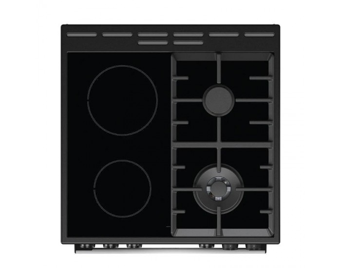 Готварска печка (ток/газ) Gorenje GKC6C60XT , 2 газ 2ток , INOX