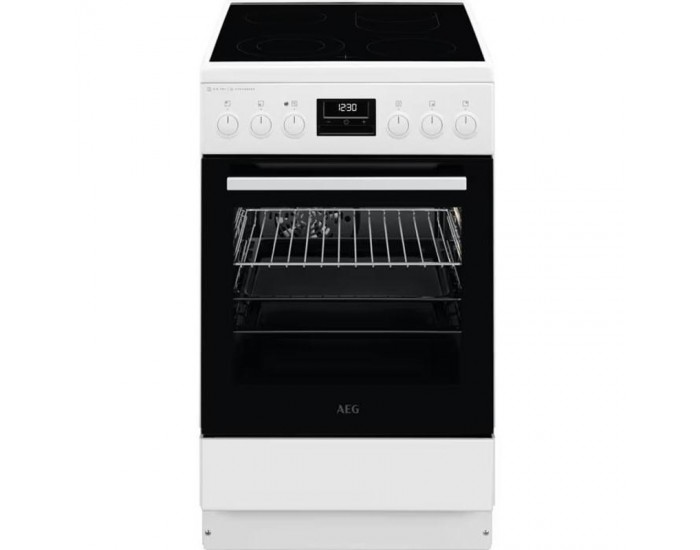 Готварска печка (ток) AEG CCB56491BW , Керамични , Бял