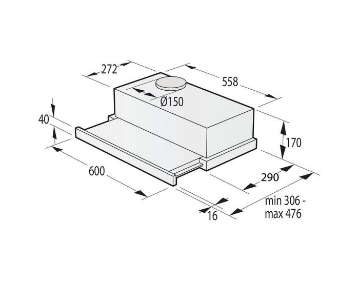 Вграден абсорбатор Gorenje TH64E4BG
