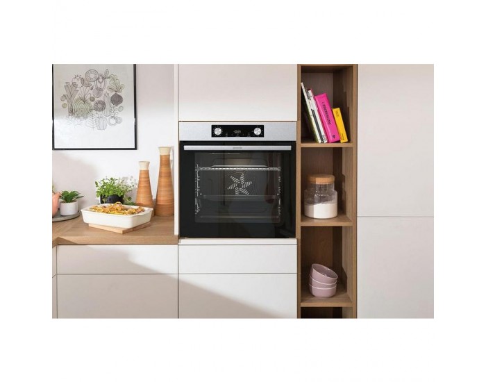 Фурна за вграждане Gorenje BO6735E05X , 77 , Push бутони , А , Водно почистване
