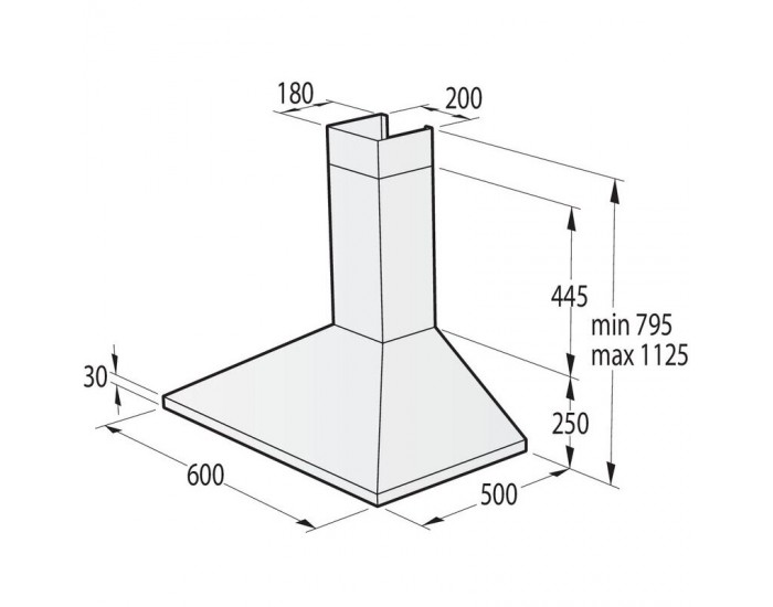 Вграден абсорбатор Gorenje WHC63CLI