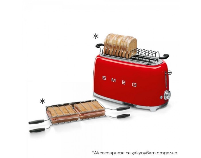 Тостер SMEG TSF02RDEU , 1500 W