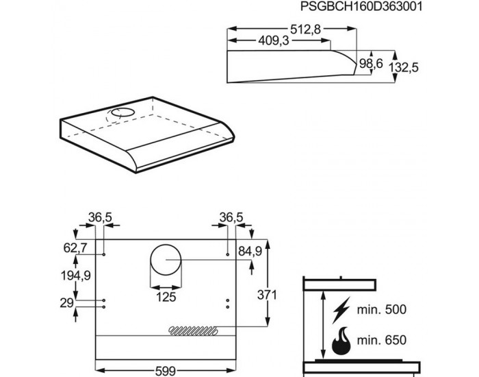 Абсорбатор AEG DUB1611M