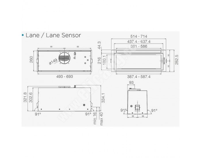 Вграден абсорбатор Elica LANE IX/A/72