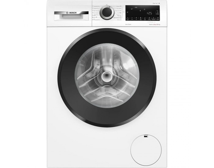 Пералня със сушилня Bosch WNG24401BY , 1400 об./мин., 9.00 kg, 6 kg, D , Бял