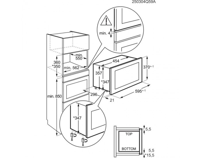 Вградена микровълнова фурна AEG NMB6S171SB , Сензорно , 17