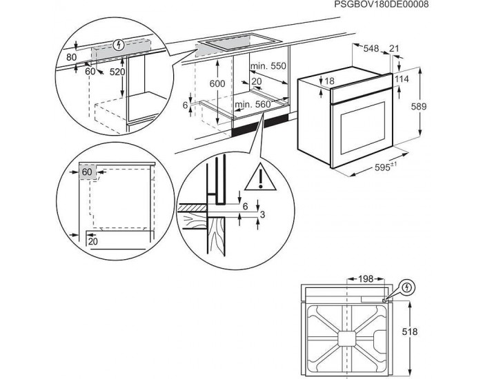 Фурна за вграждане AEG TR6PB531SB , 72 , Push бутони , А++ , Пиролиза