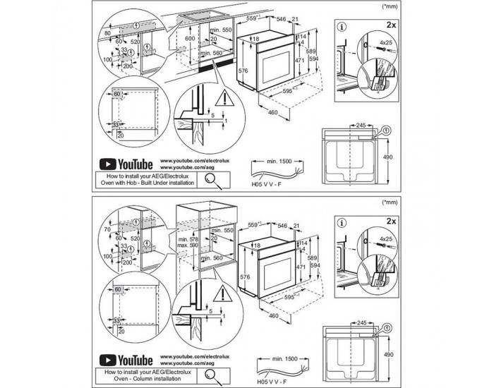 Фурна за вграждане AEG TP9SB831AB , 70 , А++ , Почистване с пара , Сензорно