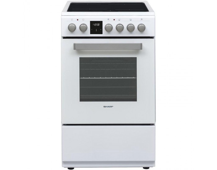 Готварска печка (ток) Sharp KF-56FVDT22WMK-EU , Керамични , Бял