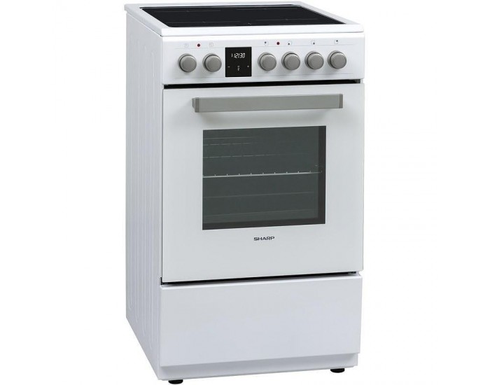Готварска печка (ток) Sharp KF-56FVDT22WMK-EU , Керамични , Бял