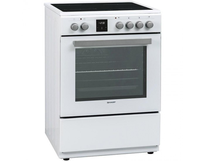 Готварска печка (ток) Sharp KF-76FVDT22WMK-EU , Керамични , Бял