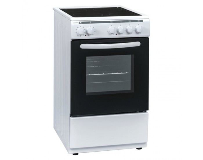 Готварска печка (ток) Crown 50C3MA , Керамични , Бял