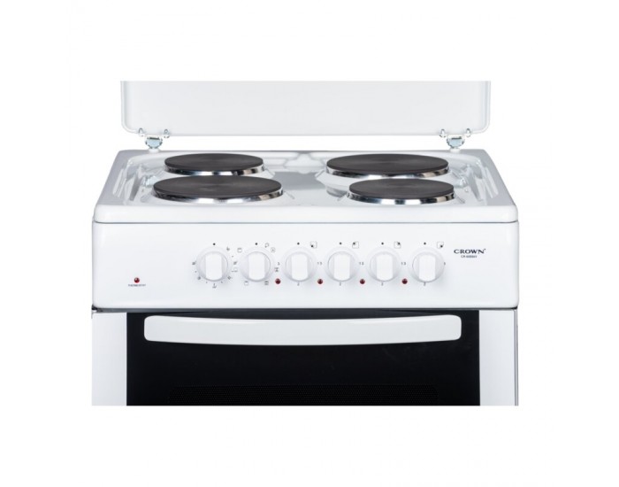 Готварска печка (ток) Crown CR-60E60V , 4 ток , Бял