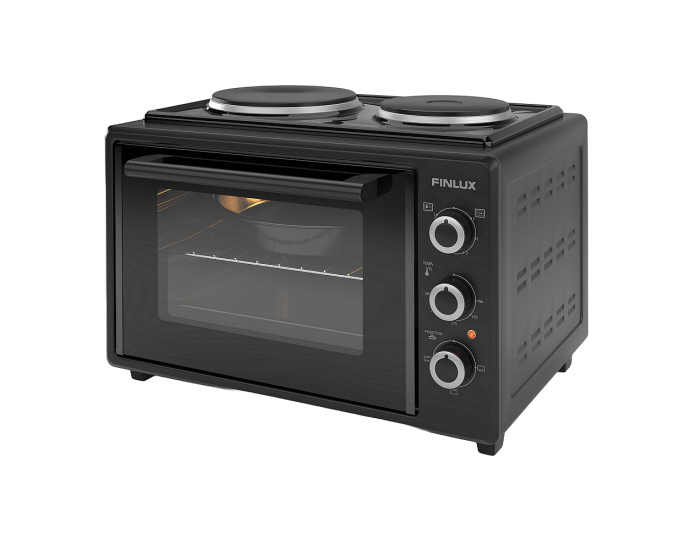 Готварска печка (мини) Finlux FMC-3524F , 2 ток , Черен