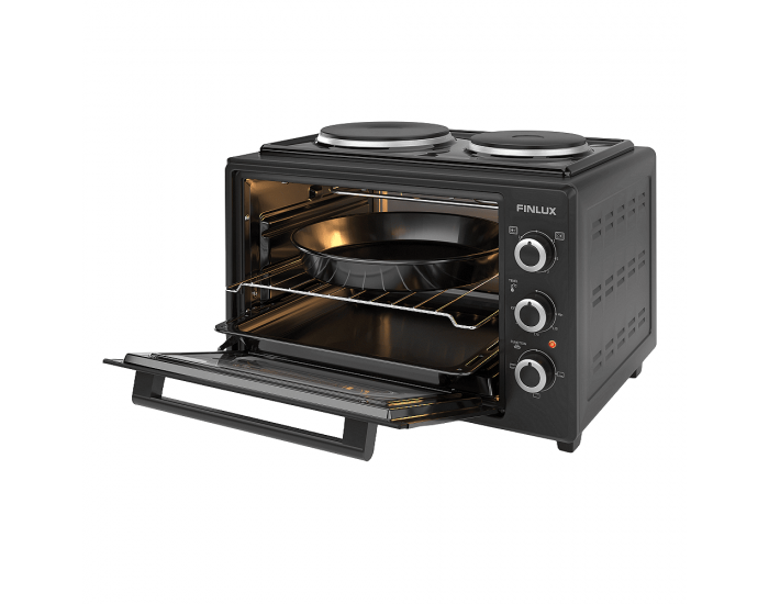 Готварска печка (мини) Finlux FMC-3524F , 2 ток , Черен