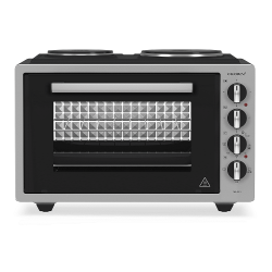 Готварска печка (мини) Crown CMO-433SI , 2 ток , INOX - Готварски печки