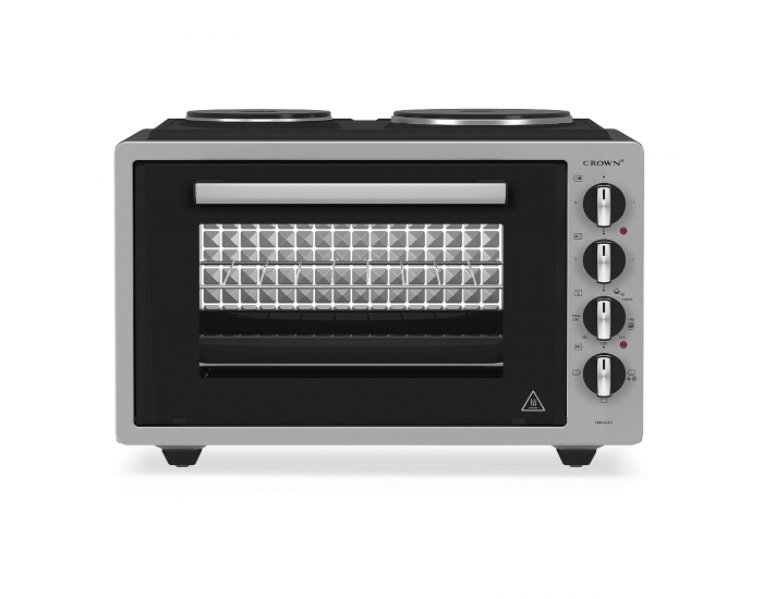 Готварска печка (мини) Crown CMO-433SI , 2 ток , INOX