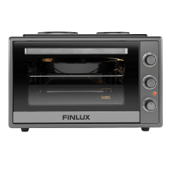 Готварска печка (мини) Finlux FMC-6024BF , 2 ток , Черен - Готварски печки