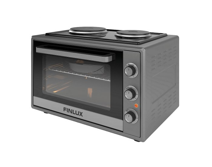 Готварска печка (мини) Finlux FMC-6024BF , 2 ток , Черен