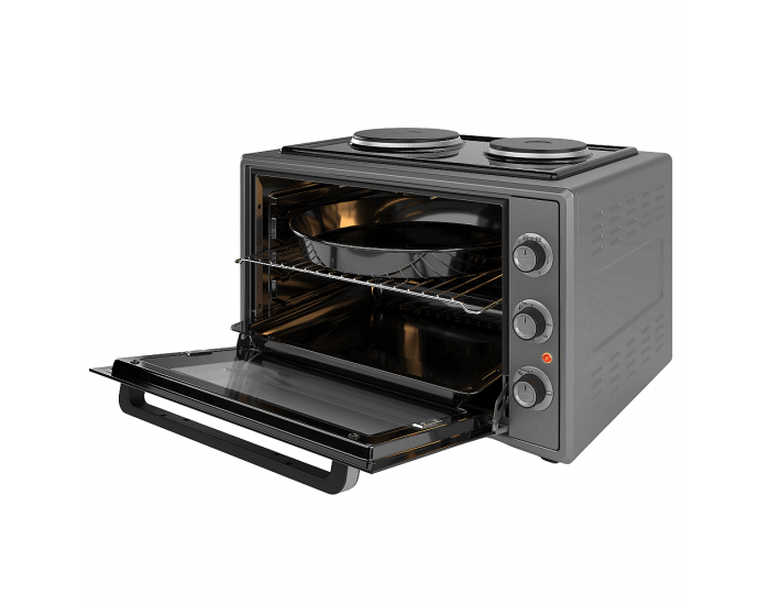 Готварска печка (мини) Finlux FMC-6024BF , 2 ток , Черен