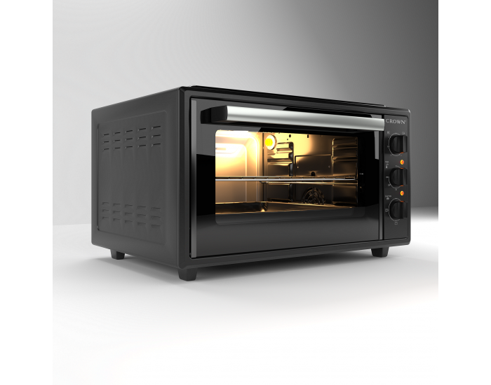 Готварска печка (мини) Crown CMO-455BF , 2 ток , Черен