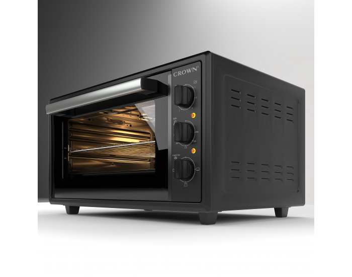 Готварска печка (мини) Crown CMO-455BF , 2 ток , Черен