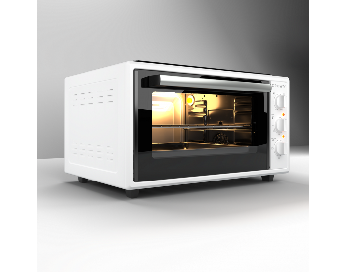 Готварска печка (мини) Crown CMO-466WF , 2 ток , Бял
