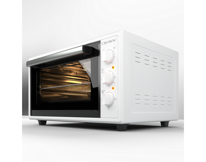 Готварска печка (мини) Crown CMO-466WF , 2 ток , Бял