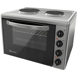Готварска печка мини Елдом 203VF-NEW , 2 ток , INOX - Готварски печки