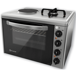 Готварска печка мини Елдом 213VF-NEW , 1 ток 1 газ , INOX - Готварски печки