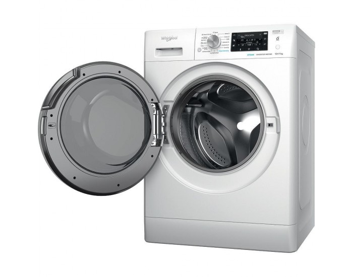 Пералня със сушилня Whirlpool FFWDD 1076258 SV EE , 1600 об./мин., 10.00 kg, 7 kg, E , Бял