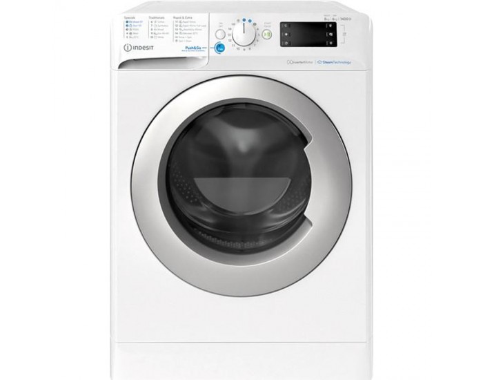 Пералня със сушилня Indesit BDE 86436 WSV EE , 1400 об./мин., 6 kg, 8.00 kg, D