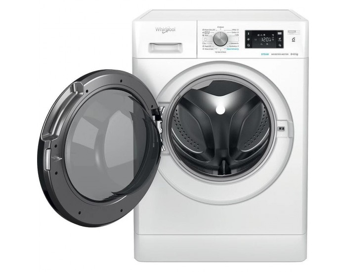 Пералня със сушилня Whirlpool FFWDB 864349 BV EE , 1400 об./мин., 8.00 kg, 6 kg, D , Бял