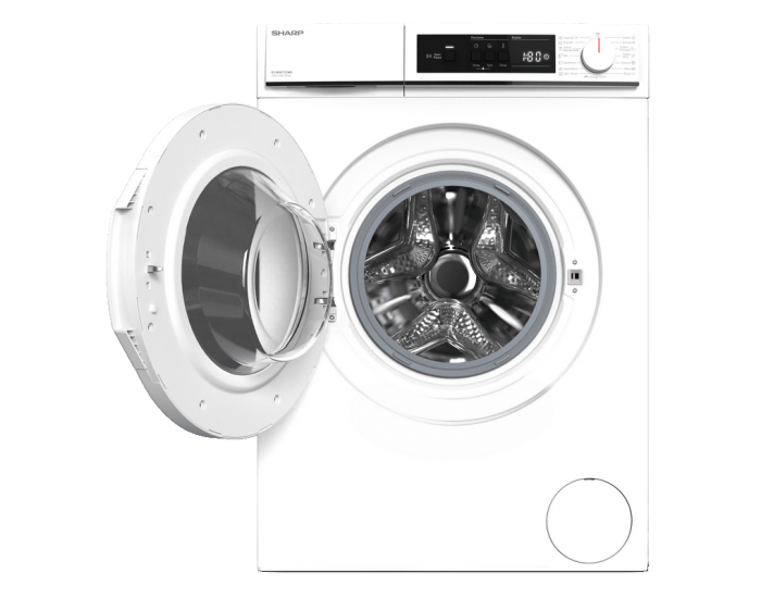 Пералня Sharp ES-NFA7121WD , 1200 об./мин., 7.00 kg, D , Бял