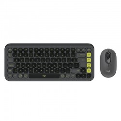 Клавиатура Logitech POP ICON + МИШКА - GRAPHITE 920-013140 - Клавиатури, Мишки и Падове