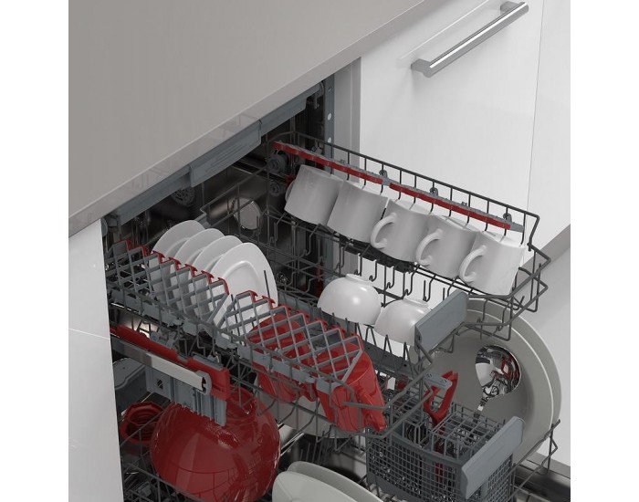 Съдомиялна машина за вграждане Sharp QW-NI27I47DX , 15 комплекта, D , 600 Ш, мм