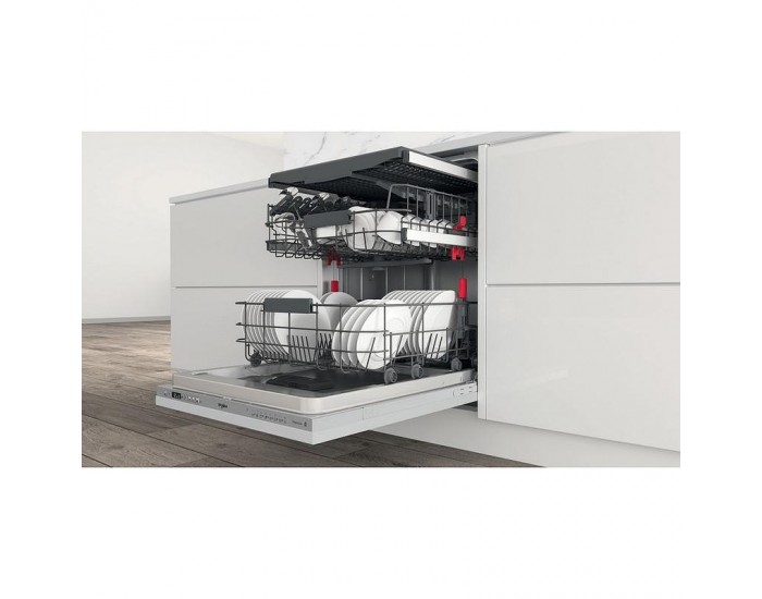 Съдомиялна машина за вграждане Whirlpool WIC 3C33 PFE , 14 комплекта, D , 600 Ш, мм