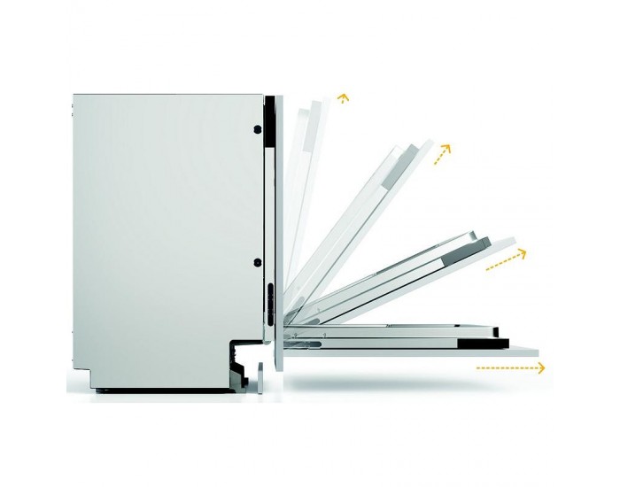 Съдомиялна машина за вграждане Whirlpool MaxiSpace W8I HP42 L , 14 комплекта, C , 600 Ш, мм