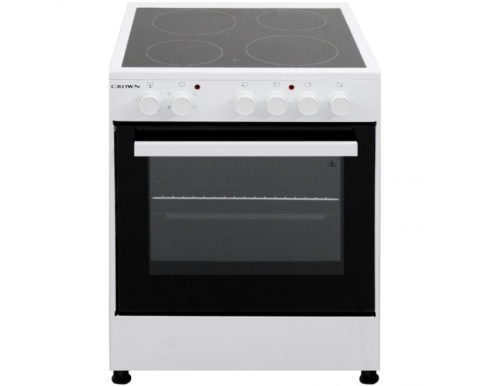 Готварска печка (ток) Crown CEC-6060V W , Керамични , Бял