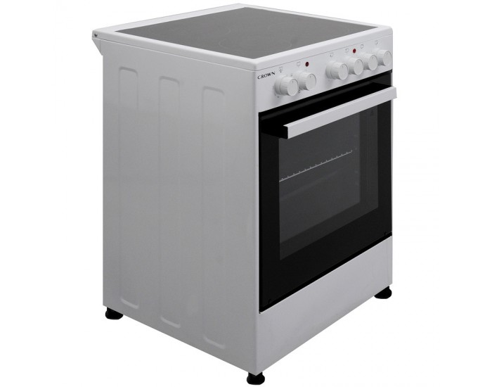 Готварска печка (ток) Crown CEC-6060V W , Керамични , Бял