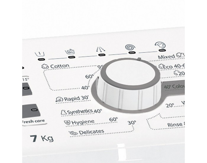 Пералня Whirlpool TDLR 7220SS EU , 1200 об./мин., 7.00 kg, E , Бял