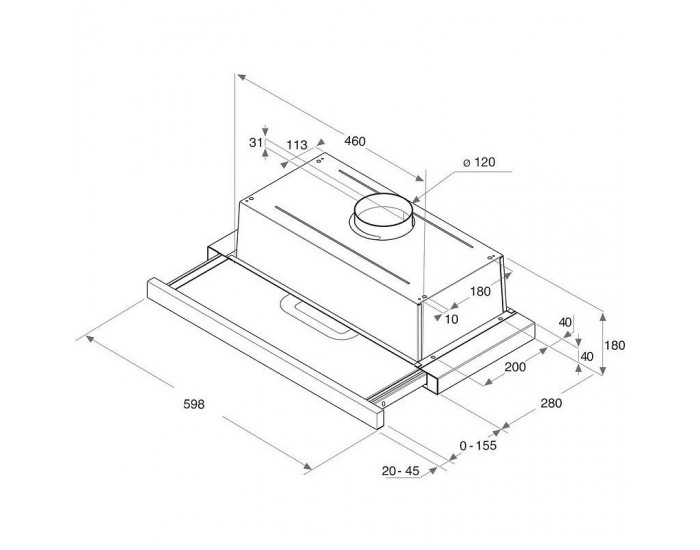 Вграден абсорбатор Whirlpool AKR 749/1 NB