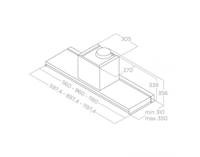 Вграден абсорбатор Elica LEVER IX 56