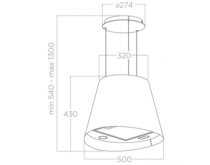 Вграден абсорбатор Elica JUNO BL 50