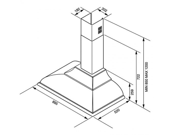 Вграден абсорбатор SMEG KC19POE