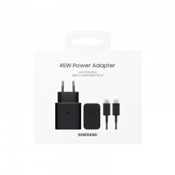 Зарядно устройство Samsung 45W Power Adapter EP-T4511XBEGEU BLACK - Разклонители, Зарядни и Кабели