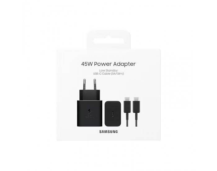 Зарядно устройство Samsung 45W Power Adapter EP-T4511XBEGEU BLACK