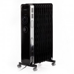 Маслен радиатор Kumtel KUM-1240S Black - Климатични електроуреди